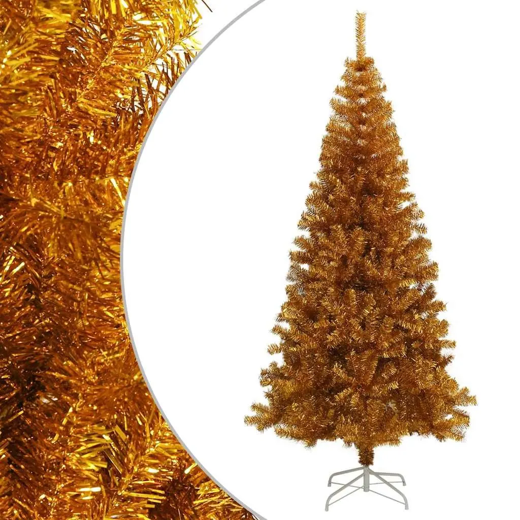 Artificial Christmas Tree 180cm Gold Seasonal Holiday Home Decoration Indoor