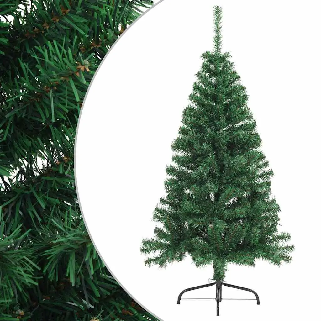 Artificial Half Christmas Tree Space-Saving 150cm Green PVC