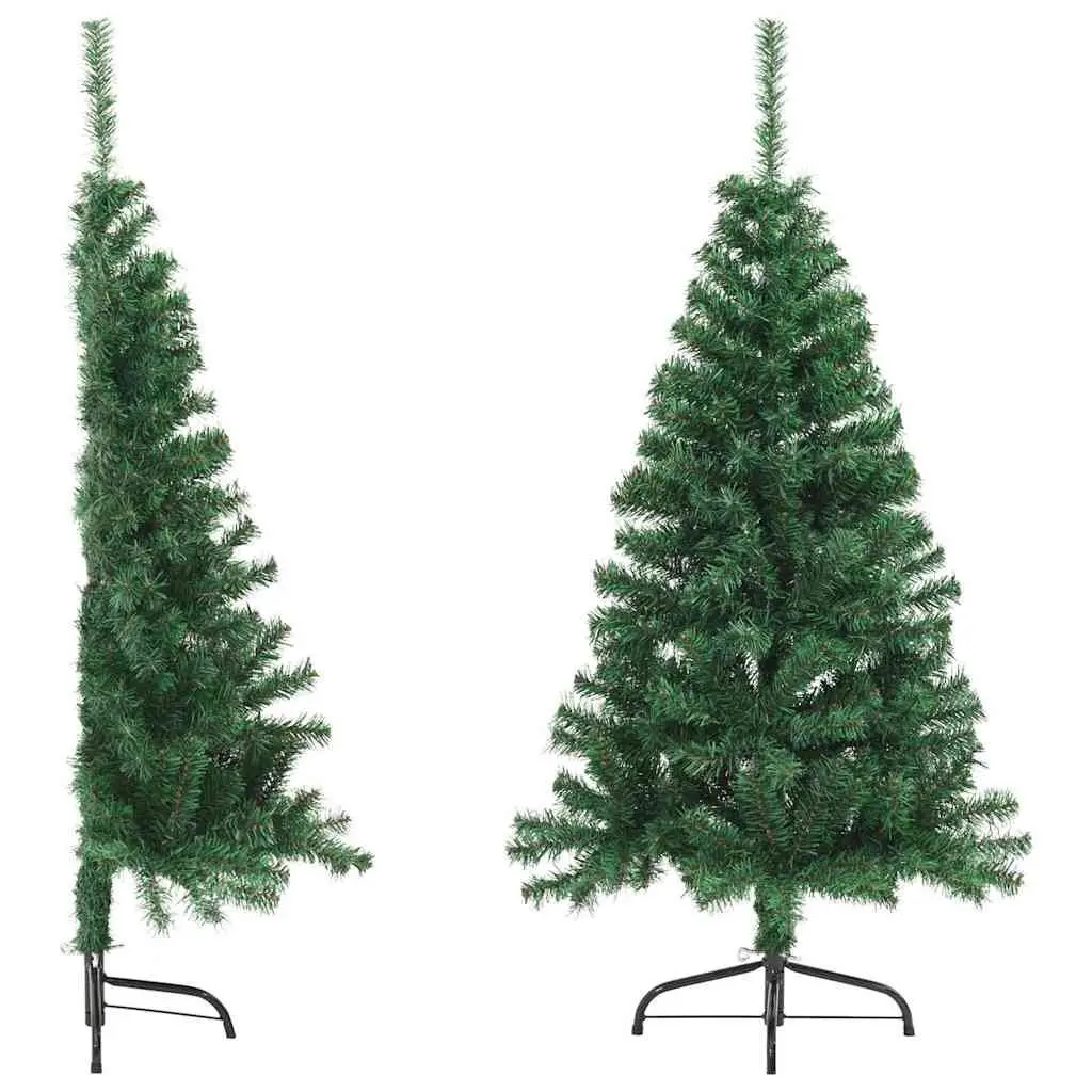 Artificial Half Christmas Tree Space-Saving 150cm Green PVC