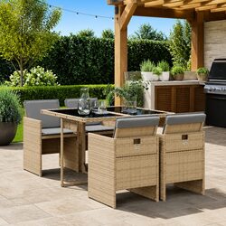 Friendly 5-Piece Outdoor Dining Set for Your Enjoyment