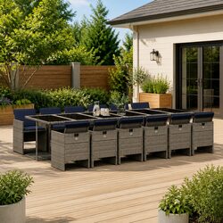 A Friendly 13 Piece Garden Dining Set for You