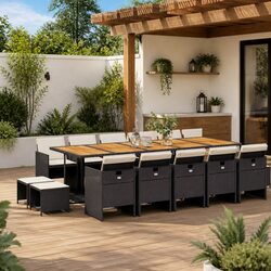 Your New Favorite 15-Piece Garden Dining Set Awaits