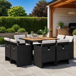 Your Ideal 9 Piece Garden Dining Set Awaits