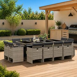 Your Friendly 13 Piece Garden Dining Set Awaits