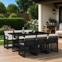 Friendly 7 Piece Outdoor Garden Dining Set