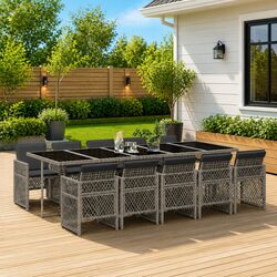 Enjoy Your Outdoor Dining with This 11 Piece Set