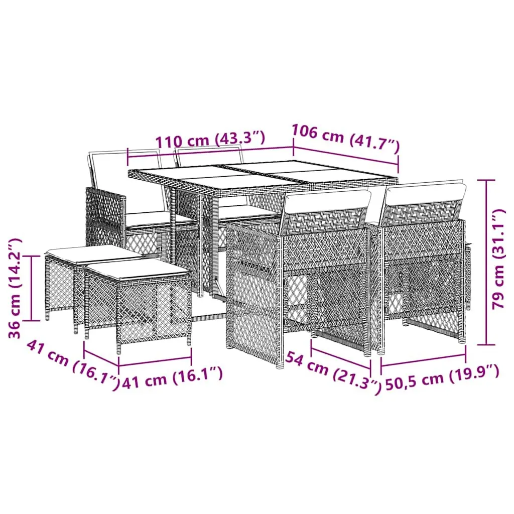 9-Piece Dining Set