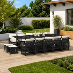 Discover a Friendly 15 Piece Garden Dining Set for You