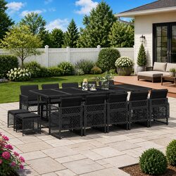 Your Ideal 15 Piece Garden Dining Set Awaits