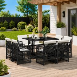 Friendly 9-Piece Outdoor Dining Set for Your Space