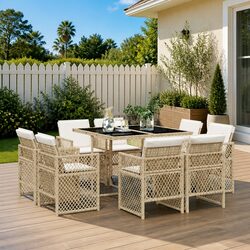 Your New Favorite 9 Piece Garden Dining Set