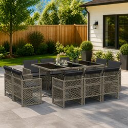 Your Friendly 11-Piece Outdoor Dining Set Awaits