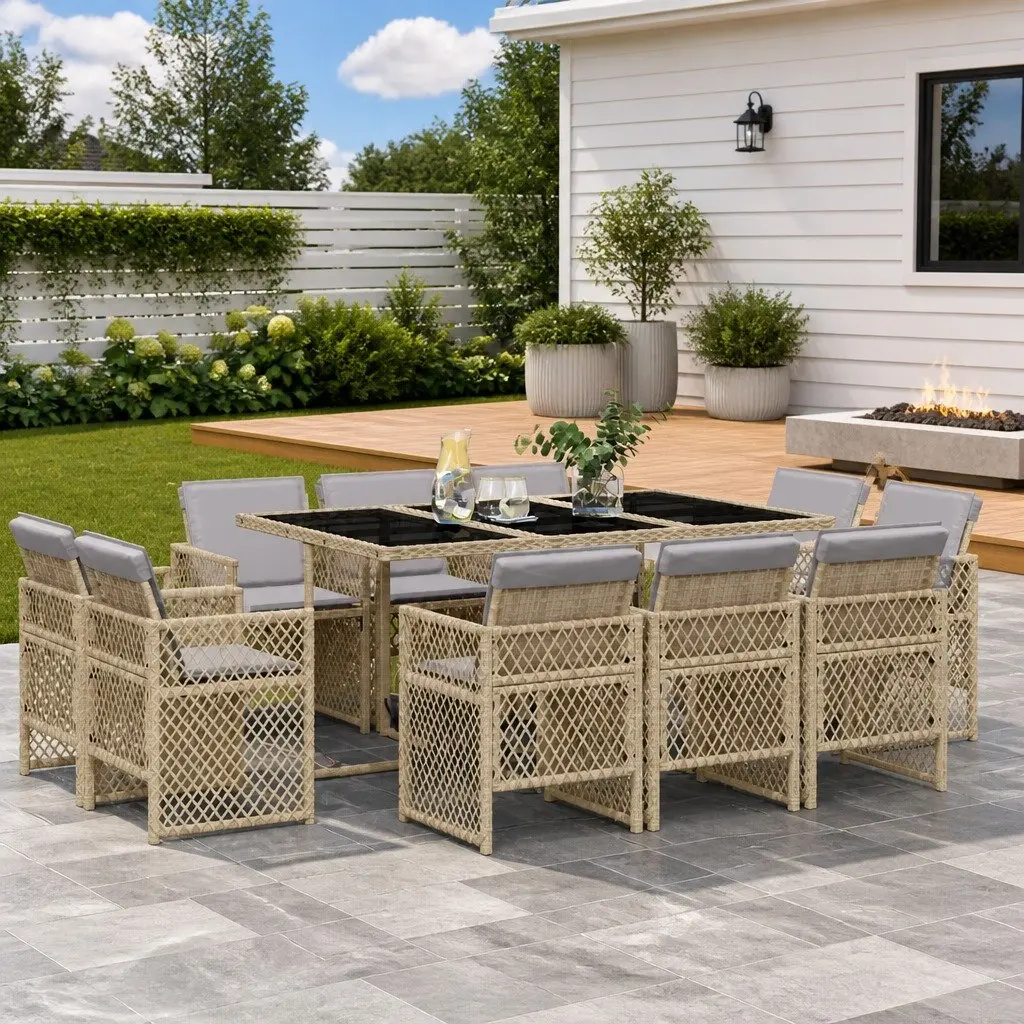 11 Piece Outdoor Dining Set