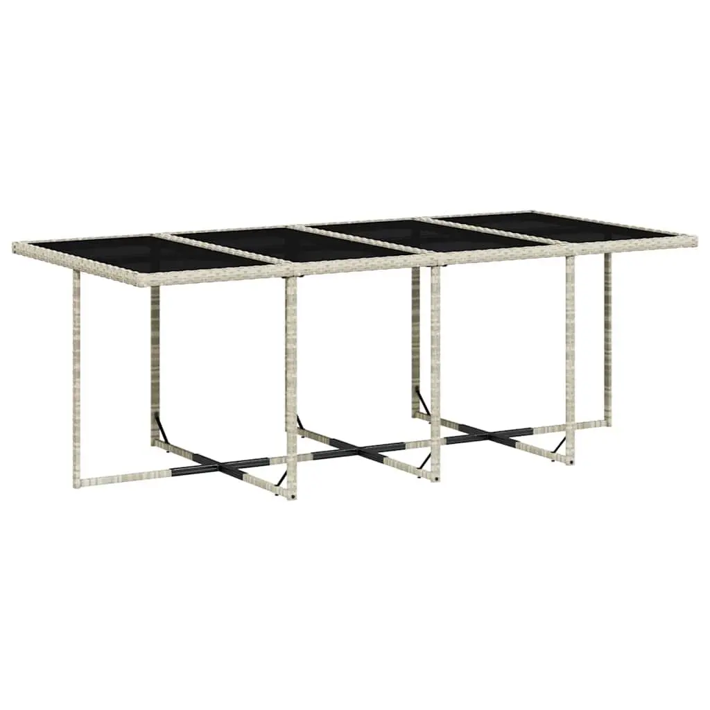 Garden Dining Set Grey 13 Piece Outdoor Furniture Patio Table Chairs Cushions