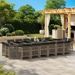 Your Friendly 17-Piece Outdoor Dining Set Awaits