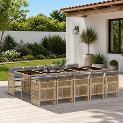 Friendly 11 Piece Garden Dining Set Perfect for You