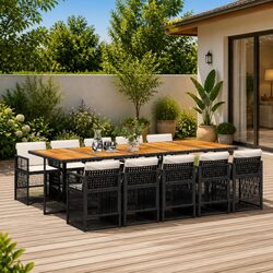 Friendly 11 Piece Dining Set for Your Outdoor Moments