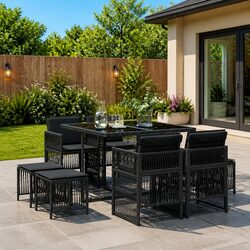 Your New Favorite 9-Piece Garden Dining Set