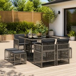 Friendly 9 Piece Outdoor Dining Set for You and Friends