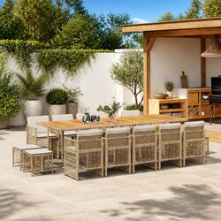 Enjoy Outdoor Dining with Our 15 Piece Garden Set
