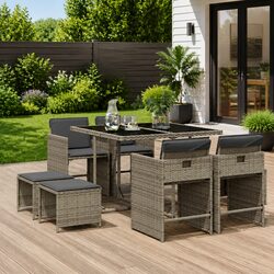 Your New 9 Piece Garden Dining Set with Comfort and Style