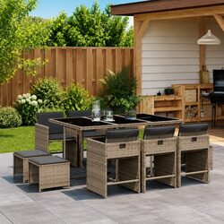 A Friendly 11 Piece Garden Dining Set for You