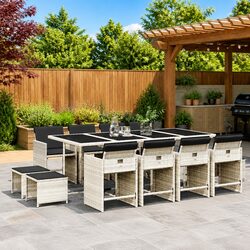 Your Perfect Garden Dining Set Awaits - 13 Pieces