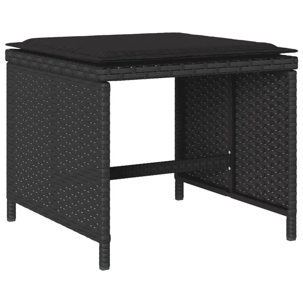 13 Piece Black Outdoor Dining Set