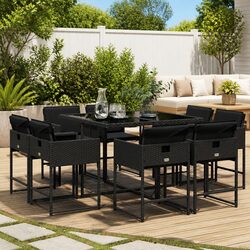 Create Your Outdoor Oasis with a 9-Piece Dining Set