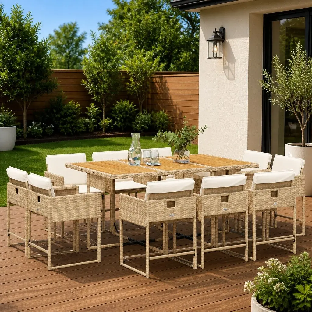 11 Piece Garden Dining Set