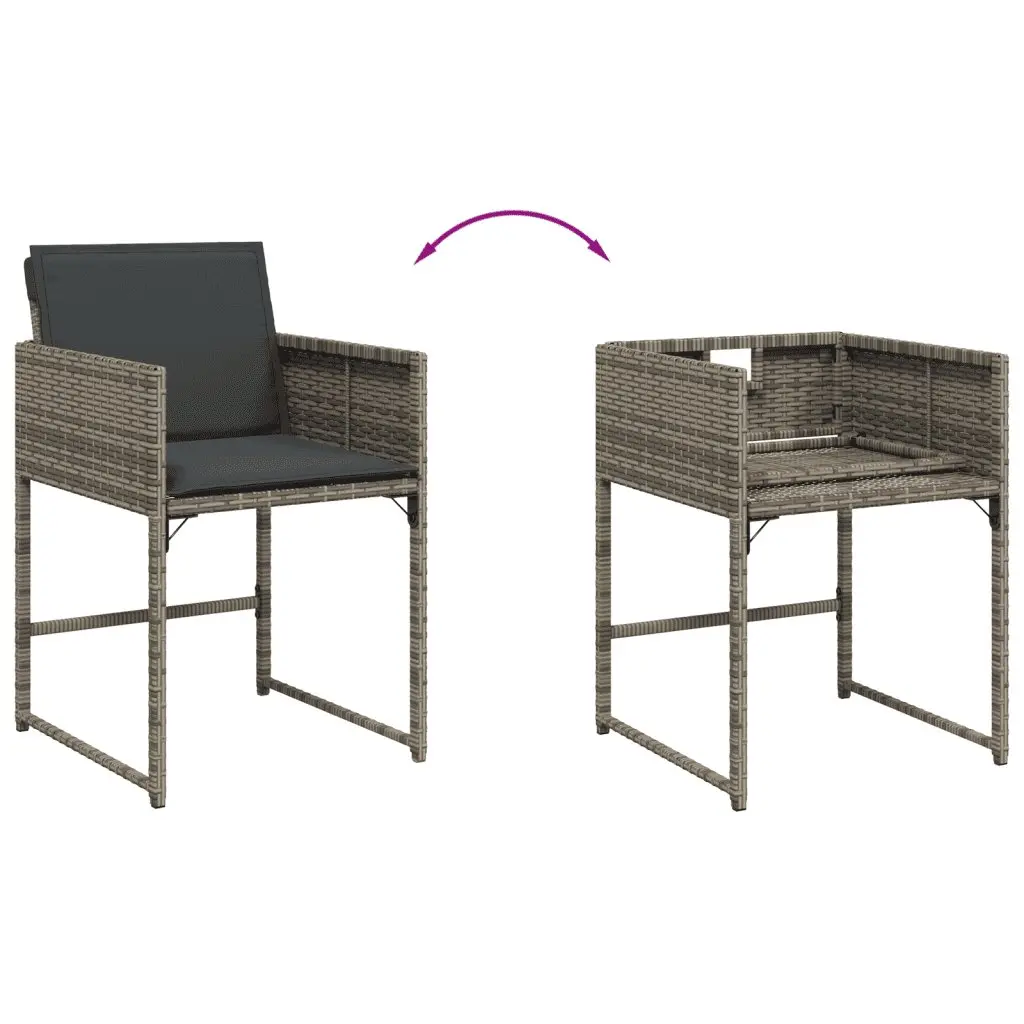 Garden Dining Set 15 Piece Outdoor Furniture Durable PE Rattan Chairs Table with Cushions