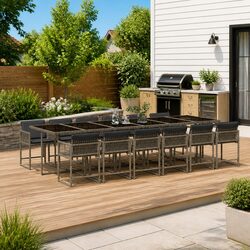 Your New Grey Garden Dining Set with Cushions