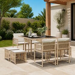 Gather Around: 9-Piece Dining Set for Outdoor Fun