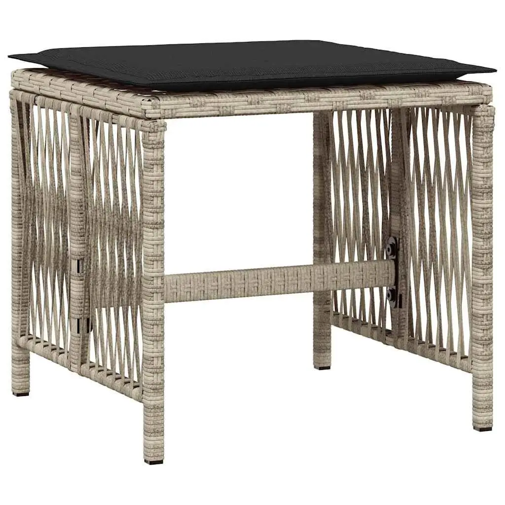 Garden Dining Set 11 Piece Grey Poly Rattan Outdoor Furniture Chairs Table
