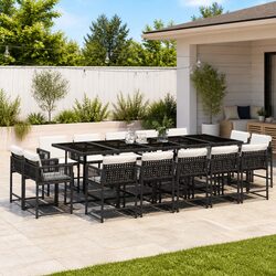 Invite Friends with Our 15 Piece Garden Dining Set
