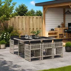 Friendly 7 Piece Outdoor Dining Set with Cushions