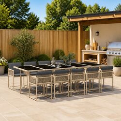 Friendly 11 Piece Garden Dining Set for Your Patio