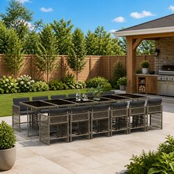 Friendly 13-Piece Garden Dining Set for Outdoor Enjoyment