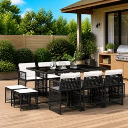 Join Friends with This 11-Piece Outdoor Dining Set