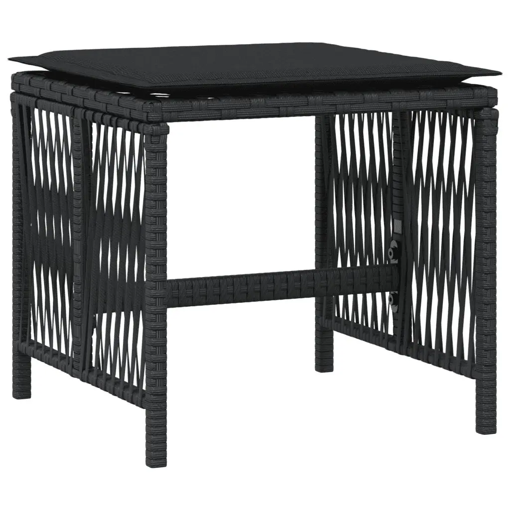 Outdoor Dining Set 13 Piece Garden Furniture Poly Rattan Chairs Table Cushions