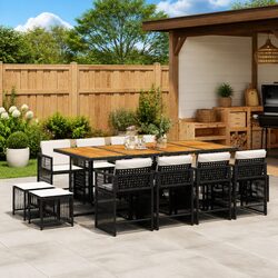 Friendly 13-Piece Outdoor Dining Set for Your Enjoyment