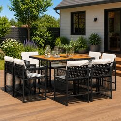 Your Ideal 9 Piece Garden Dining Set Awaits