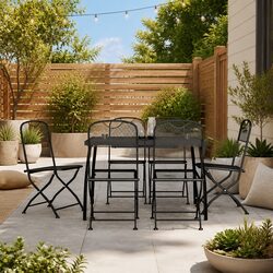 Friendly Garden Dining Set - 7 Pieces for Your Patio