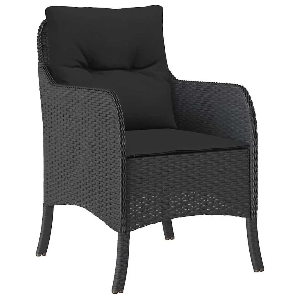 Outdoor Dining Set PE Rattan 5 Piece Garden Furniture with Cushions