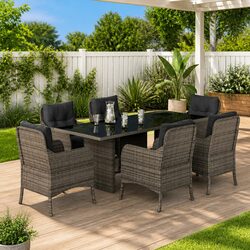 Your New 7 Piece Outdoor Dining Set Awaits!
