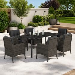 Friendly 7 Piece Garden Dining Set for Your Outdoor Space