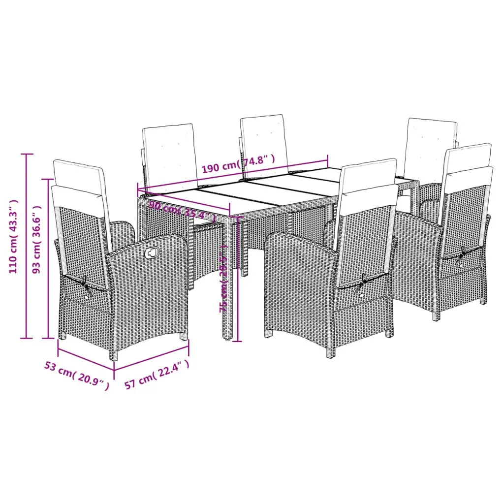 7 Piece Dining Set