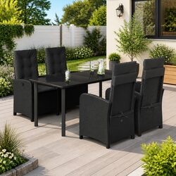 Enjoy Outdoor Dining with 5 Piece Rattan Set