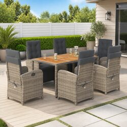 Friendly and Functional: 7-Piece Garden Dining Set