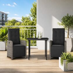 Your New Favourite 3-Piece Outdoor Bistro Set in Grey